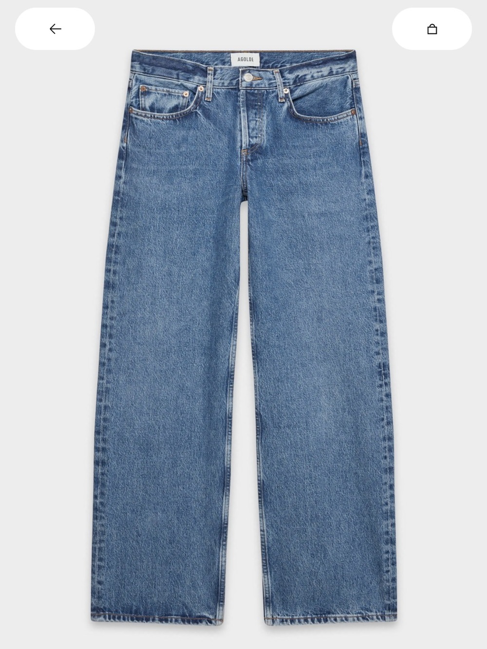 AGOLDE | low rise loose denim